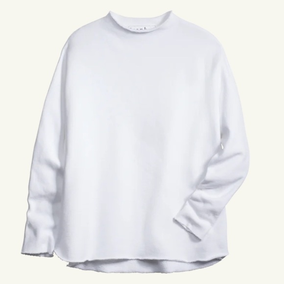 Frank & Eileen EFFIE Long-Sleeve Funnel Neck Capelet Sweatshirt Size xs - Picture 3 of 7